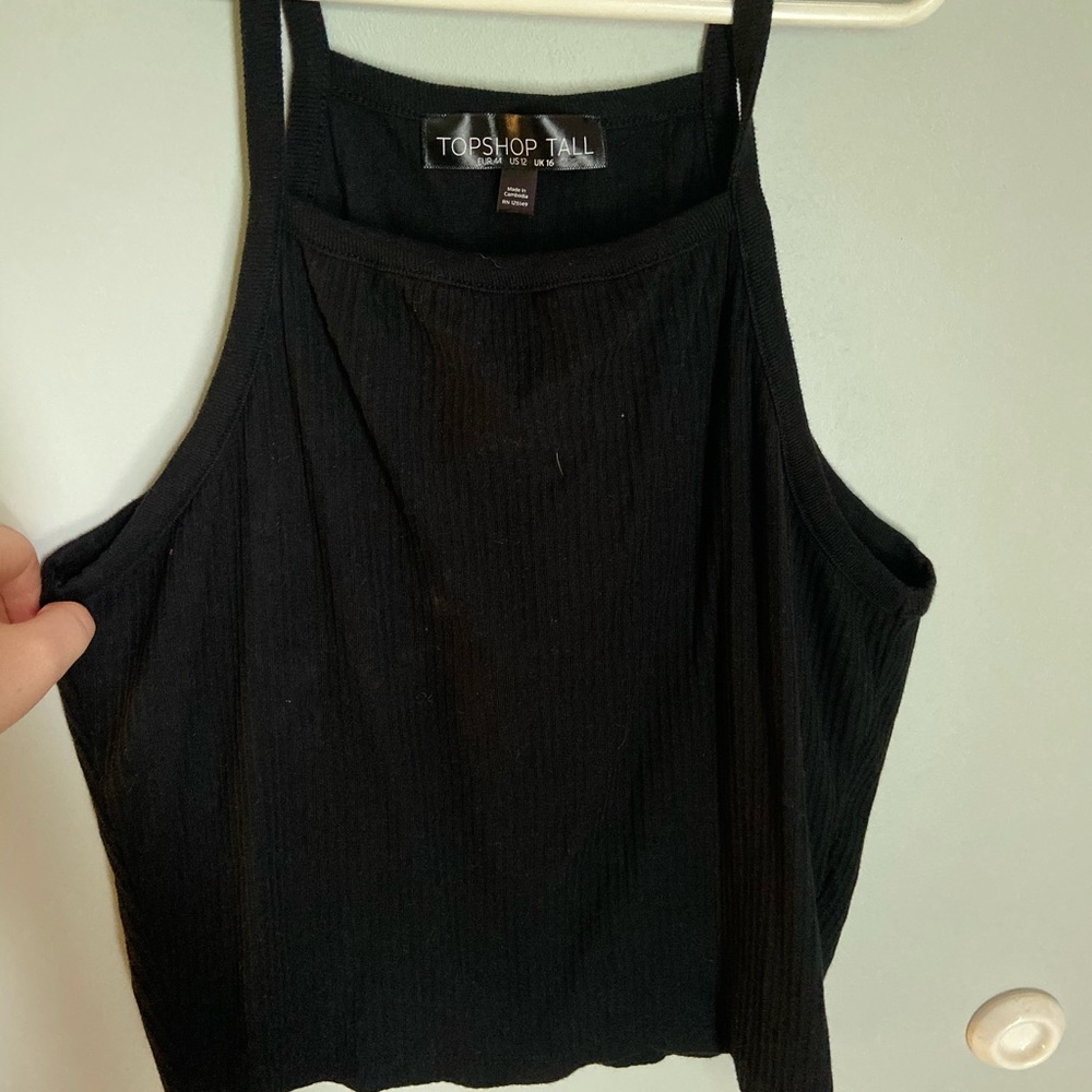 Black halter top